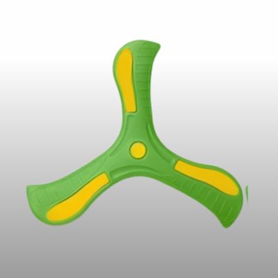 boomerang frisbee BomFrisbee™ couleur vert - jouet enfant en mousse EVA