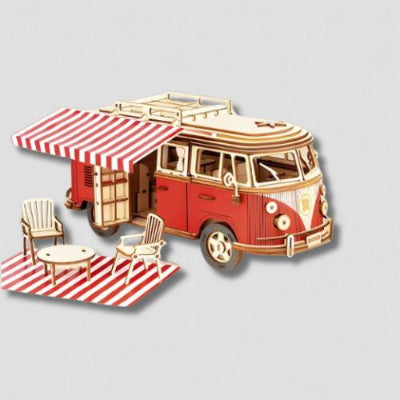Puzzle-3d-voiture-rouge