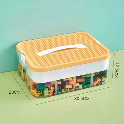 boite-de-rangement-plastique-jaune
