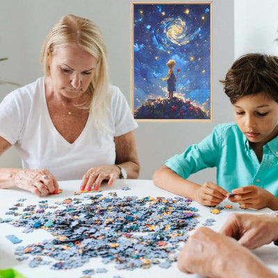 puzzle 1000 pièces petit prince édition anniversaire 60 ans – jeu de patience famille