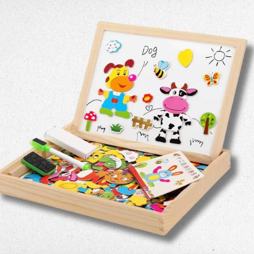 puzzle-en-3d-bois-dessin-magnétique