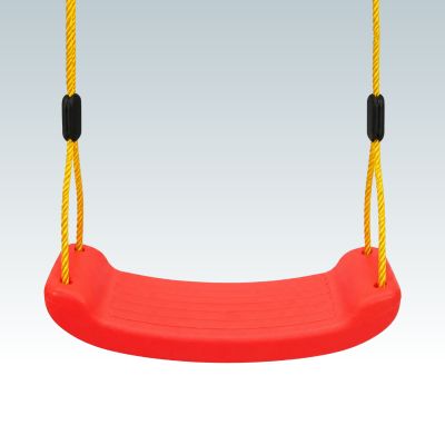 balançoire rouge pour enfant - siège extérieur coloré