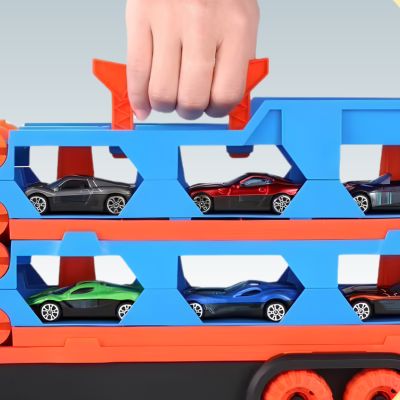 camion jouet transporteur - garage rangement mini voitures enfant