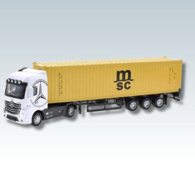 Camion-porte-conteneurs-enfant-jouet-metal-jouet-jaune-blanc-éducatif