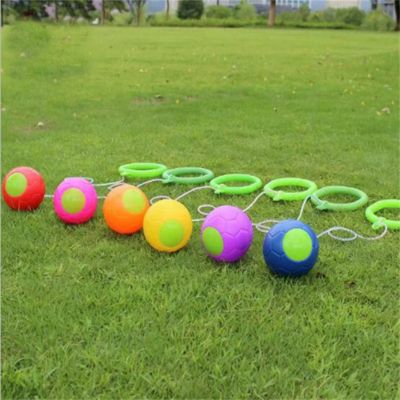 jeux extérieurs balle avec corde enfant - jouet plein air rebondissant dès 3 ans
