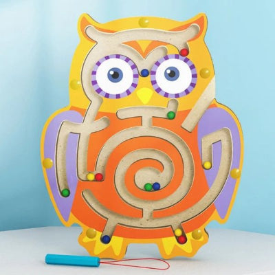Jouet-éducatif-bebe-Montessori-hibou