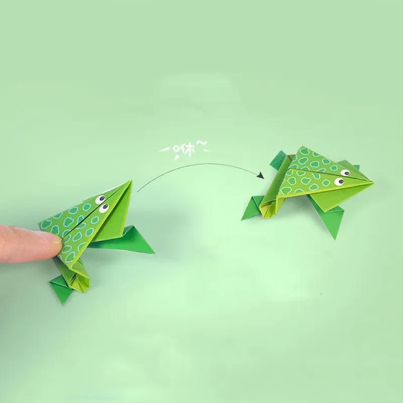 Papier-origami-vert-pistache