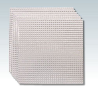 Plaque de jeux de construction blanche
