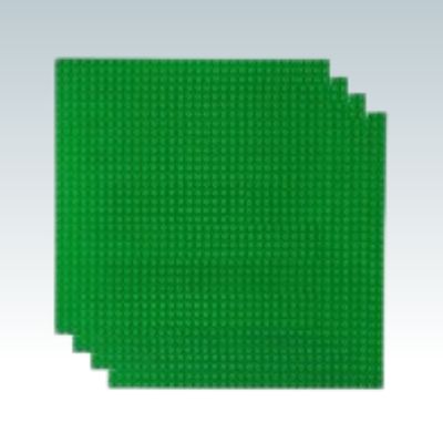 plaque de construction 32x32 vert - compatible lego lot 4 plaques