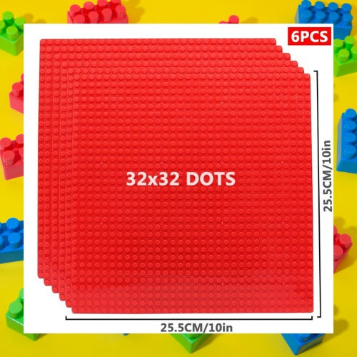 Plaque-pour-lego-rouge-couleur