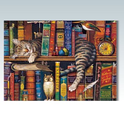 puzzle 1000 pièces le chat - format 70x50cm - activité famille anti-stress dès 14 ans