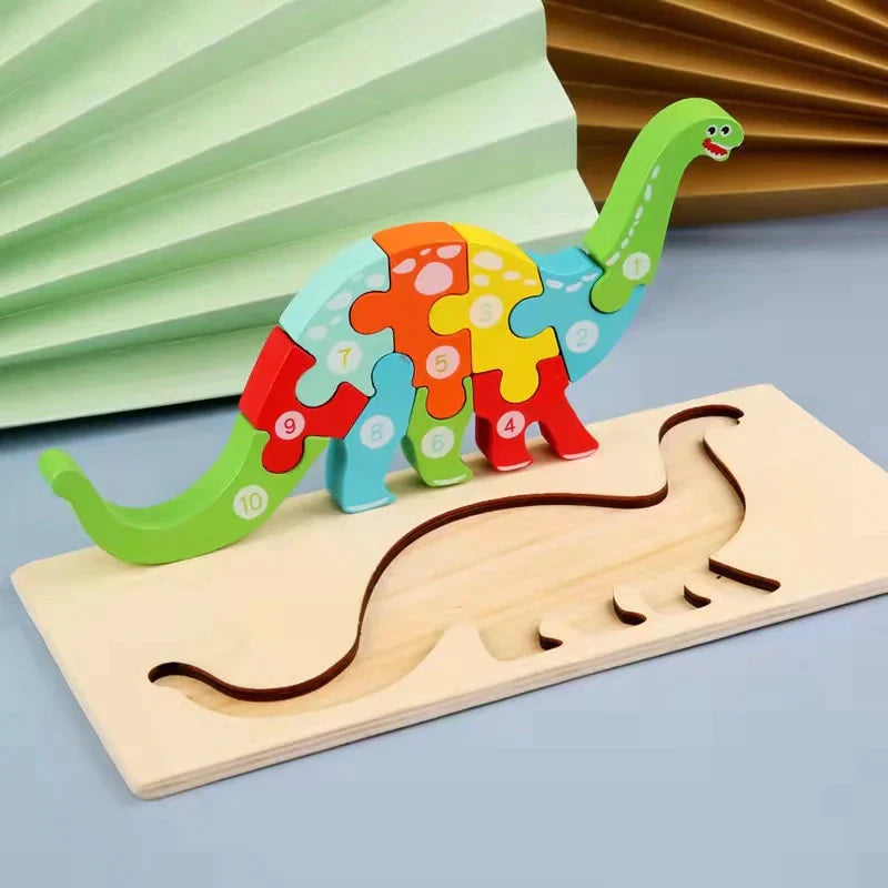 Puzzle-bois-animaux-dinosaure