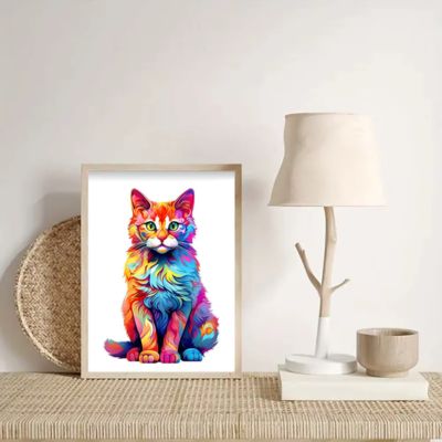 puzzle en bois le chat -éducatif  format a3 180 pièces assemblé