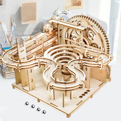 Puzzle en bois 3D Circuits™ | Circuit à billes mécanique