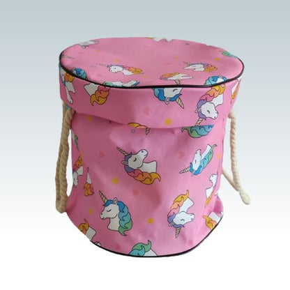 Rangement-jouet-panier-rose