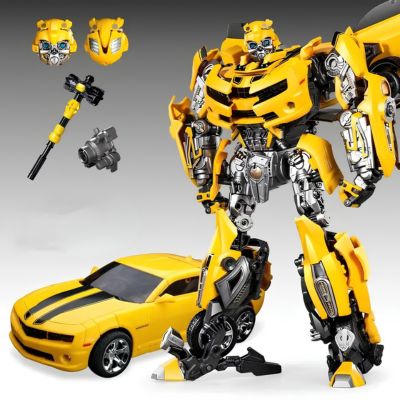 robot jouet transformable jaune bumblebee - figurine transformer enfant