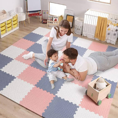 Tapis d éveil bebe double face bleu blanc jouet enfant éducatif