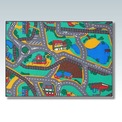 Tapis-voiture-enfant-maison-dessin