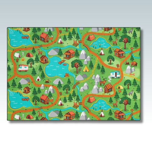 Tapis-voiture-enfant-vert-foret