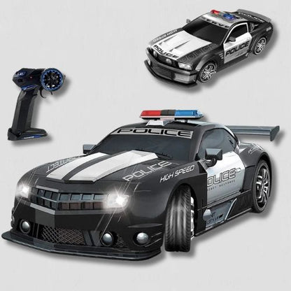 Voiture-télécommandée-enfant-police-LED