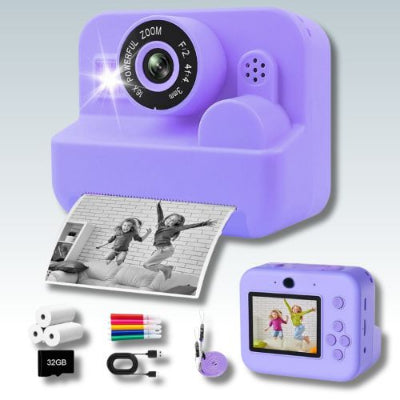 appareil photo enfant instantané violet couleurs