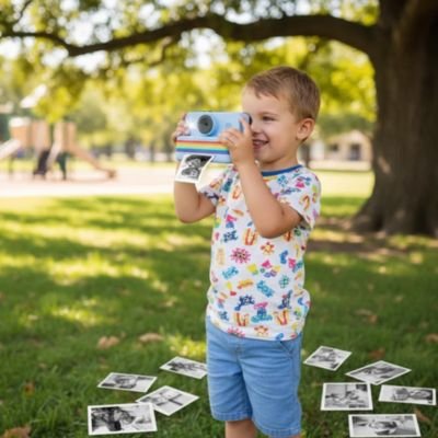 Appareil photo instantané enfant apprentissage numérique
