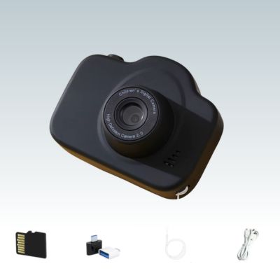 appareil photo numérique enfant MiniMax noir - jouet photo avec double caméra