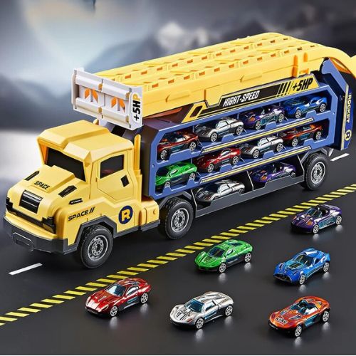 circuit-voiture-enfant-garage-camion