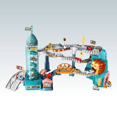 circuit-voiture-jouet-lion-parking
