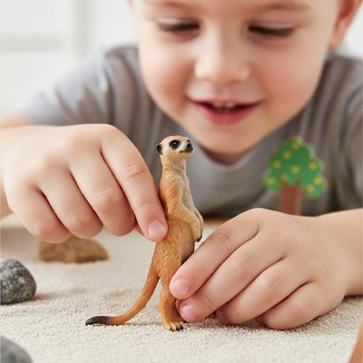 figurine animaux éducatif enfant jouet Suricate