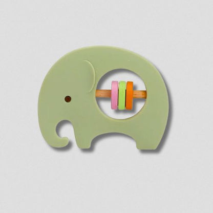 hochet-bebe-éléphant-vert