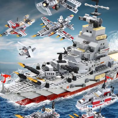 jeu de construction militaire - bateau enfant 25 modèles possibles blocs ABS
