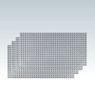 plaque de construction 16x32 gris - compatible lego lot 6 plaques