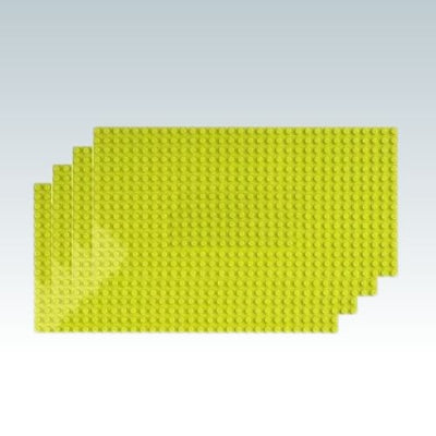 plaque de construction 16x32 vert - compatible lego lot 4 plaques