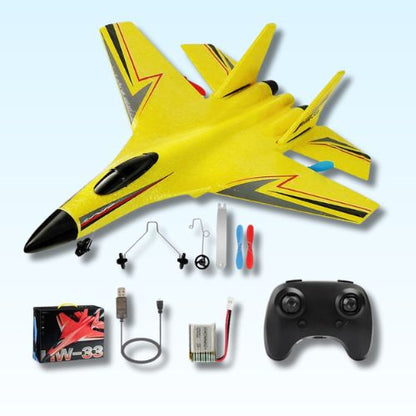 jeux-extérieur-avion-jaune