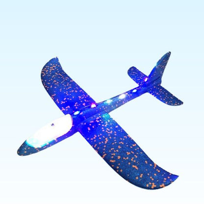 jeux-extérieur-avion-LED-bleu