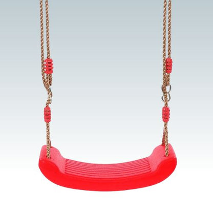 jeux-extérieur-rouge- balançoire