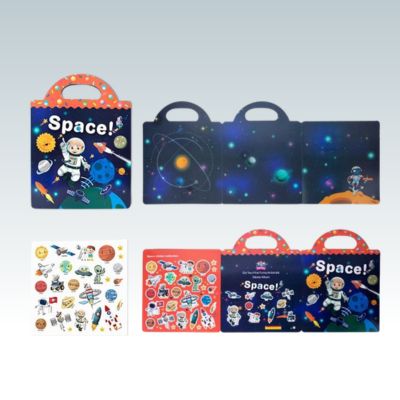 jouet bébé 1 an autocollant planètes espace - livre stickers astronomie enfant