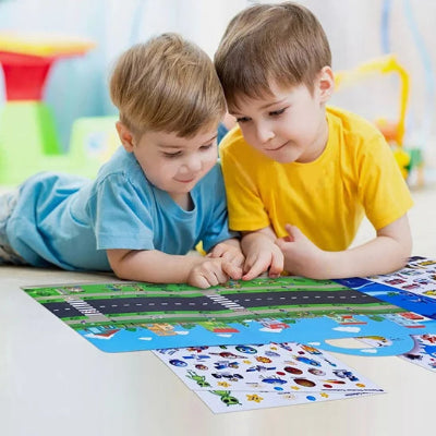 jouet bébé 1 an autocollant animaux - livre stickers éducatif enfant