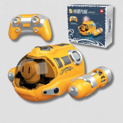 jouets de bain bateau™ jaune - jouet aquatique LED pulvérisation eau enfant 3 ans