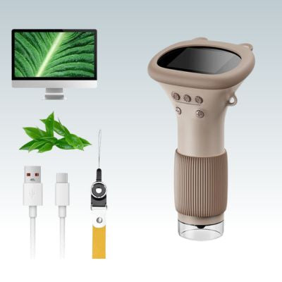 microscope-enfant-marron-LED-rechargeable