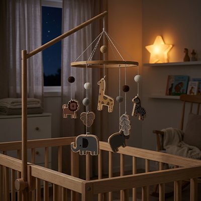 mobile bebe bois chambre