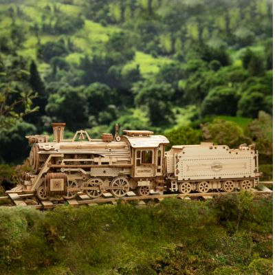 puzzle 3d en bois maquette locomotive