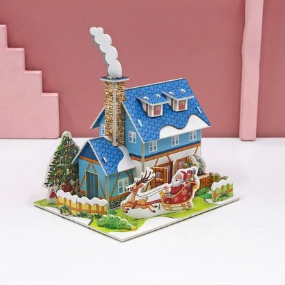 puzzle-en-3d-bleu-maison