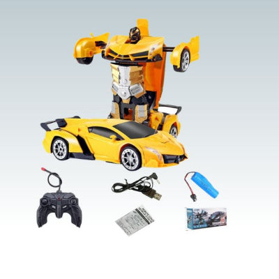 robot jouet intelligence créative™ jaune télécommandé transformable – enfant dès 6 ans