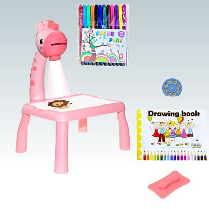 table-de-dessin-rose-projection-LED