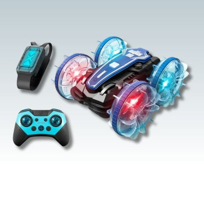 voiture-électrique-enfant-LED-bleu